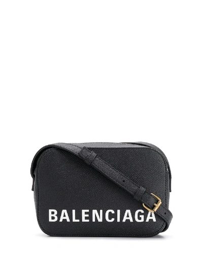Balenciaga Ville Xs Leather Crossbody Bag In Black
