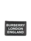 BURBERRY Printed Leather Clutch