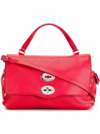 Zanellato Small Postina Leather Bag In Red