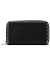 Stella Mccartney Falabella Continental Wallet In Black