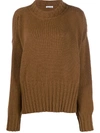 P.A.R.O.S.H WOOL-CASHMERE BLEND TURTLENECK JUMPER