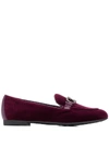 FERRAGAMO Trifoglio Leather Loafers