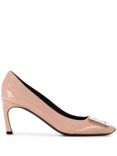 Roger Vivier Trompette Patent Leather Pumps In Pink