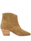 ISABEL MARANT DACKEN LEATHER BOOTS