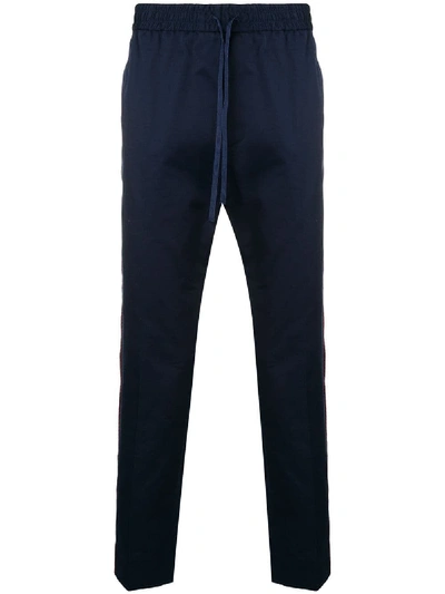 Gucci Cotton Trousers In Blue