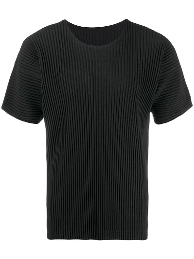 Issey Miyake Short Sleeves T-shirt In Black