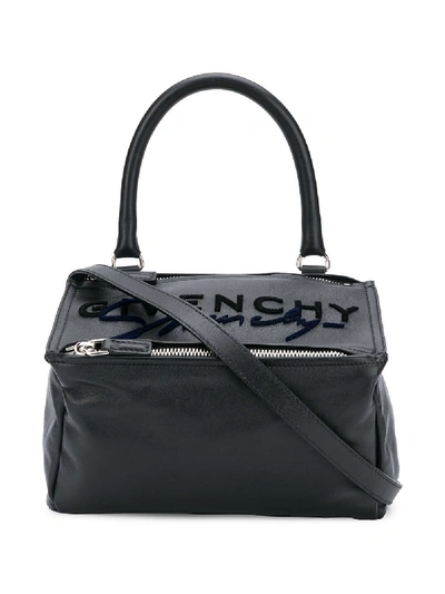 Givenchy Pandora Small Leather Shoulder Bag In Black
