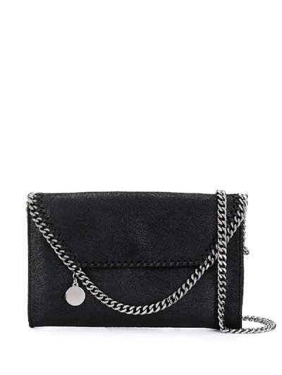 Stella Mccartney Falabella Mini Crossbody Bag In Black