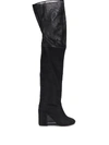 MM6 MAISON MARGIELA LEATHER THIGH-HIGH BOOTS