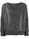 ERMANNO SCERVINO V-NECK SWEATER