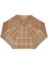 BURBERRY CHECK MOTIF UMBRELLA