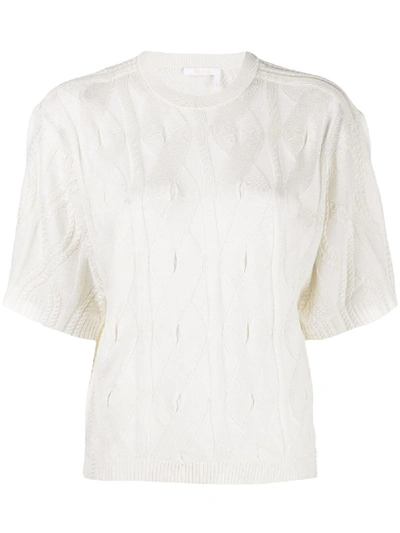 Chloé Wool Top In White