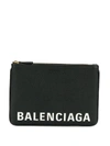 BALENCIAGA VILLE LEATHER CLUTCH