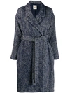 SEMICOUTURE LONG COAT WITH BELT