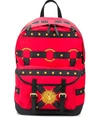 VERSACE Backpack With Leather Inserts