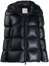 Moncler Seritte Nylon Down Jacket In Black