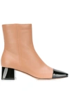 GIANVITO ROSSI LEATHER ANKLE BOOTS