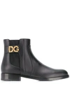 DOLCE & GABBANA Leather Ankle Boots