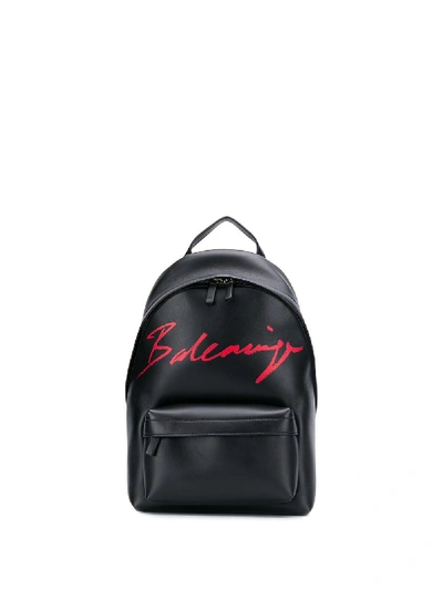 Balenciaga Everyday Small Leather Backpack In Black