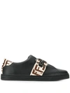 FENDI Leather Trainer With Logo