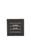 THOM BROWNE LEATHER PRINT CARD HOLDER