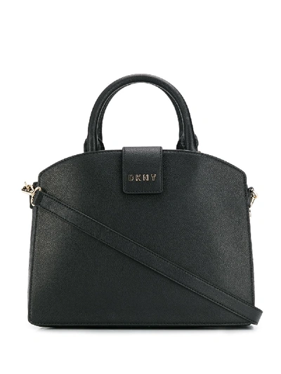 Dkny Clara Leather Bag In Black