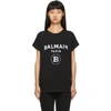 Balmain Logo Printed T-shirt In Black