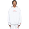 HERON PRESTON HERON PRESTON WHITE MANUAL HOODIE