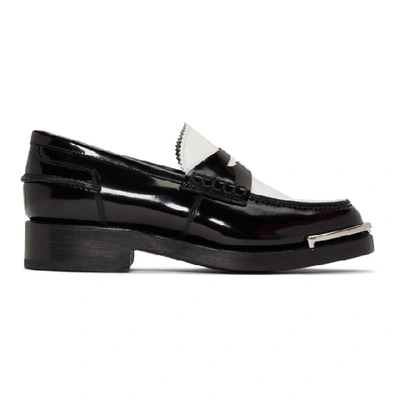 Alexander Wang Carter Loafers In 995 Blk/wht