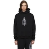 ALEXANDER WANG ALEXANDER WANG BLACK GRAPHIC HOODIE