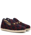 GUCCI GG WOOL LOAFERS,P00397850