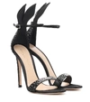 GIANVITO ROSSI NATALIA EMBELLISHED SATIN SANDALS,P00411358