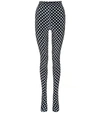 RICHARD QUINN Polka-dot velvet tights,P00418799