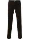 DOLCE & GABBANA DOLCE & GABBANA SLIM-FIT TROUSERS - BROWN