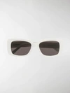 Balenciaga Paris Square-frame Sunglasses In White