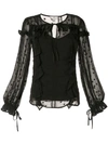 We Are Kindred Coco Ruffled Blouse In Black