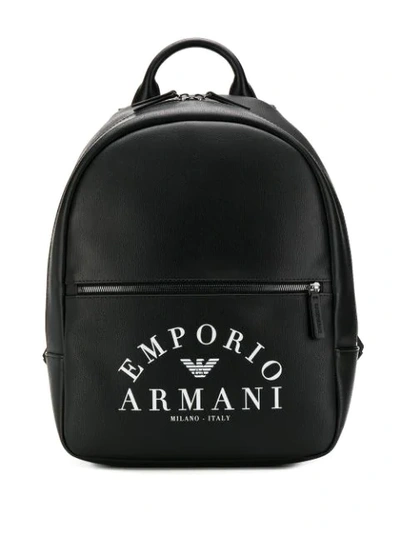Emporio Armani Men's Rucksack Backpack Travel In Black