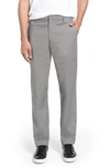 Bonobos Weekday Warrior Athletic Fit Stretch Dress Pants In Grey Pattern Yarn Dye