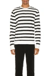 SAINT LAURENT STRIPED SWEATSHIRT,SLAU-MK18