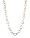ALEXIS BITTAR CRYSTAL ENCRUSTED MESH CHAIN LINK NECKLACE,PROD223580206