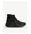 BALMAIN TROOP STRAP LEATHER AND MESH TRAINERS
