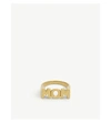MARIA BLACK MOM 18CT YELLOW GOLD-PLATED STERLING SILVER RING