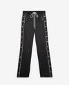 THE KOOPLES SPORT CROPPED BLACK JOGGERS WITH SIDE BAND