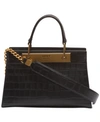 DKNY COOPER LEATHER CROC-EMBOSSED SATCHEL, CREATED FOR MACY'S