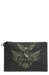 GIVENCHY MEDIUM ICARUS FAUX LEATHER POUCH,BB607VB0MV