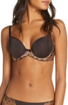 Wacoal La Femme Molded Underwire Bra In Chocolate Plum