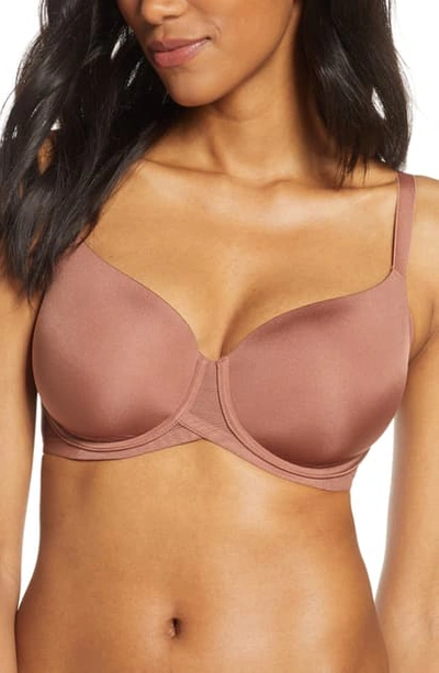Wacoal Ultimate Side Smoother Underwire T-shirt Bra In Cognac