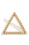 ALEXANDRE DE PARIS TRIANGLE SIDE BARRETTE,ATB-17167-05 S