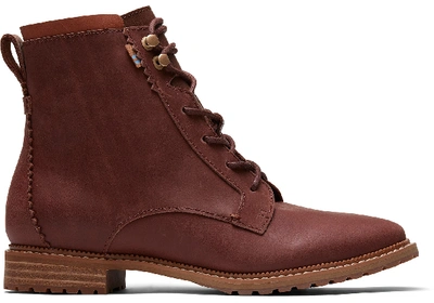 Toms Braune Leder Nolita Stiefel Für Damen - Grösse 42.5 In Penny Brown