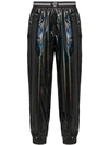 VERSACE HOLOGRAPHIC TRACK TROUSERS